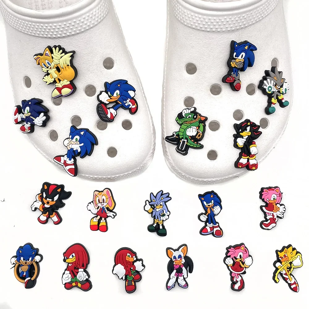 Model Kit Sonic - 20pcs/set Game Cartoon Hedgehog Hole Shoes
