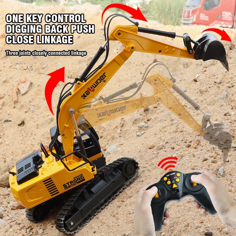 Model Kit Excavator - Huina Rc Excavator 1/24 9Ch Remote