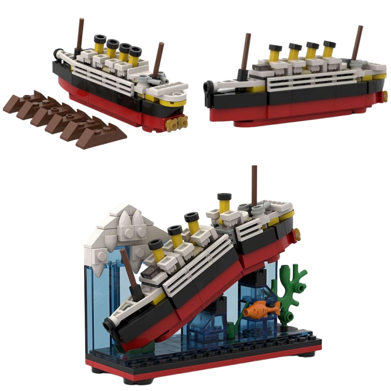 Model Kit Titanic - Titanic Break In Half With Case