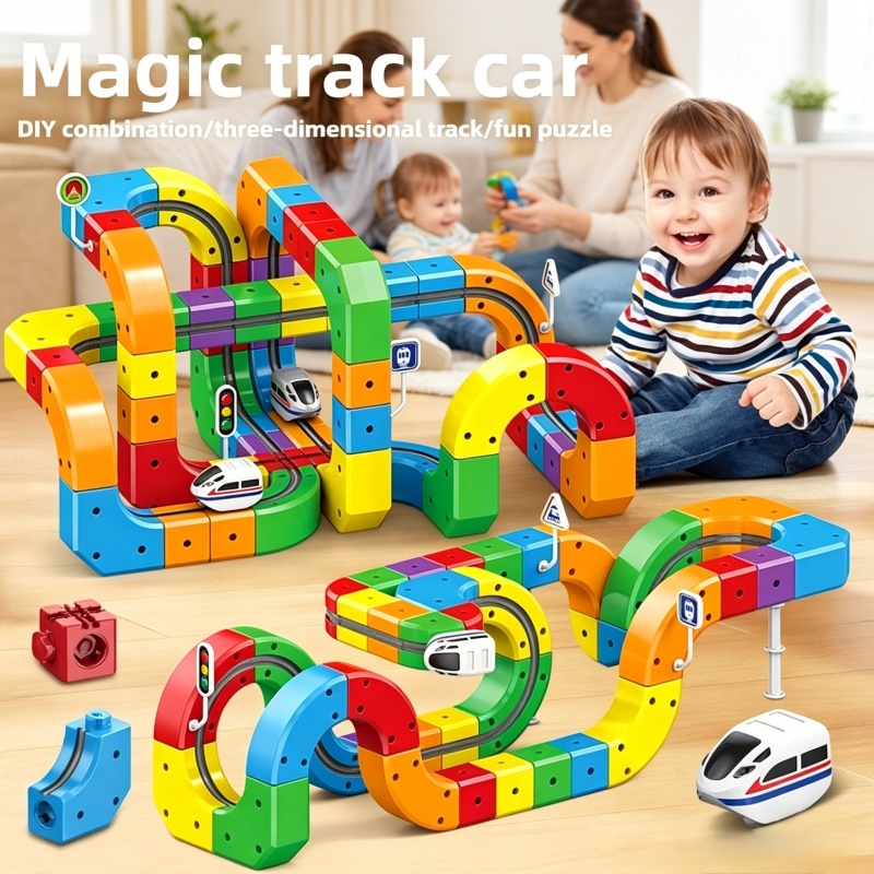 Model Kit Runner - Children DIY Magic Track Train Toy