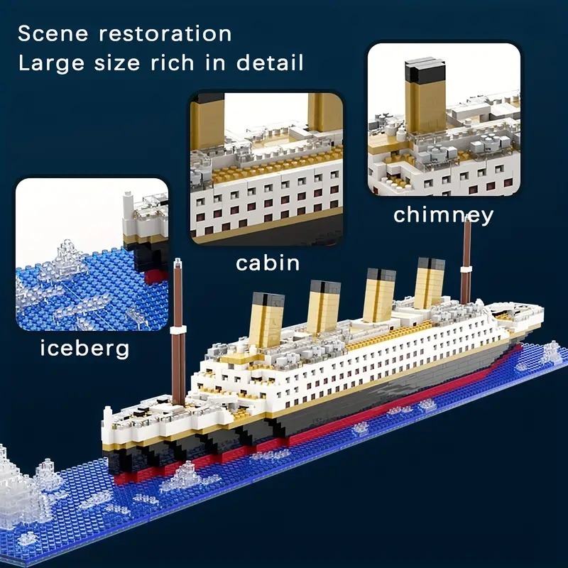 Titanic Micro Building Blocks  - đánh giá và giá Model Kit Titanic