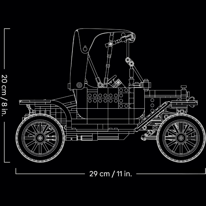 1060pcs Vintage Model T Car Bu - đánh giá và giá Model Kit Lego