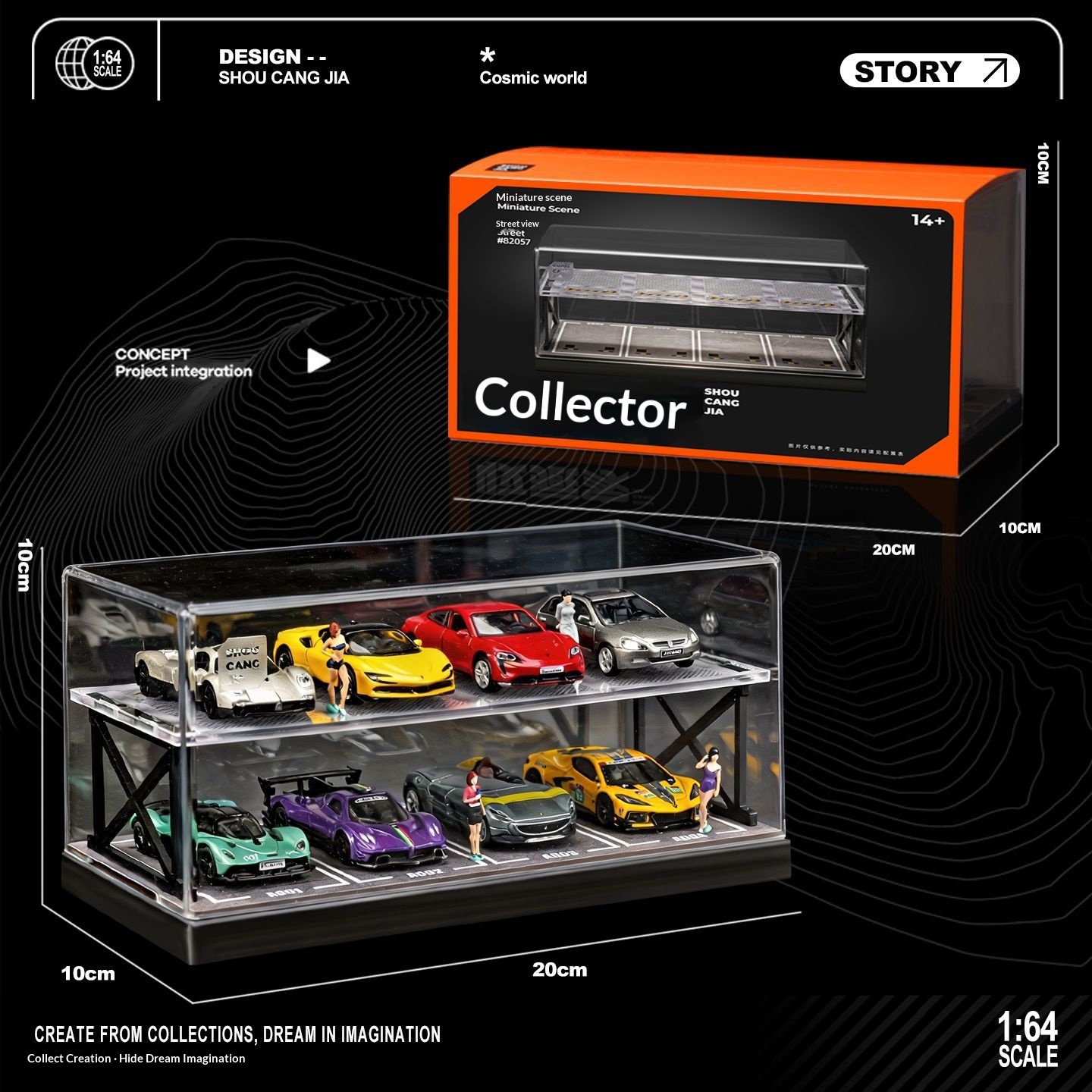 Collector 1:64 Scale Two-Story - đánh giá và giá Model Kit Led