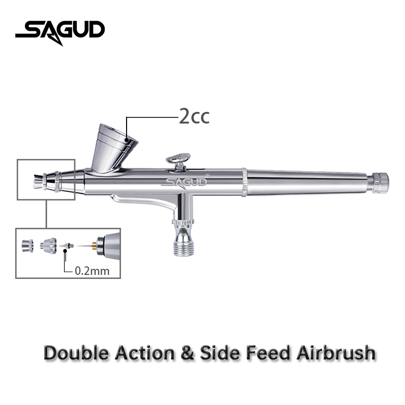 SAGUD Airbrush Model SD-135 0. - đánh giá và giá Model Kit Paint Set