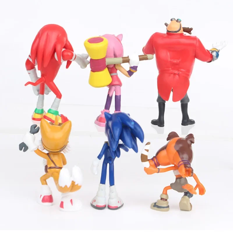 6Pieces/Set Sonic Action Figur - đánh giá và giá Model Kit Sonic