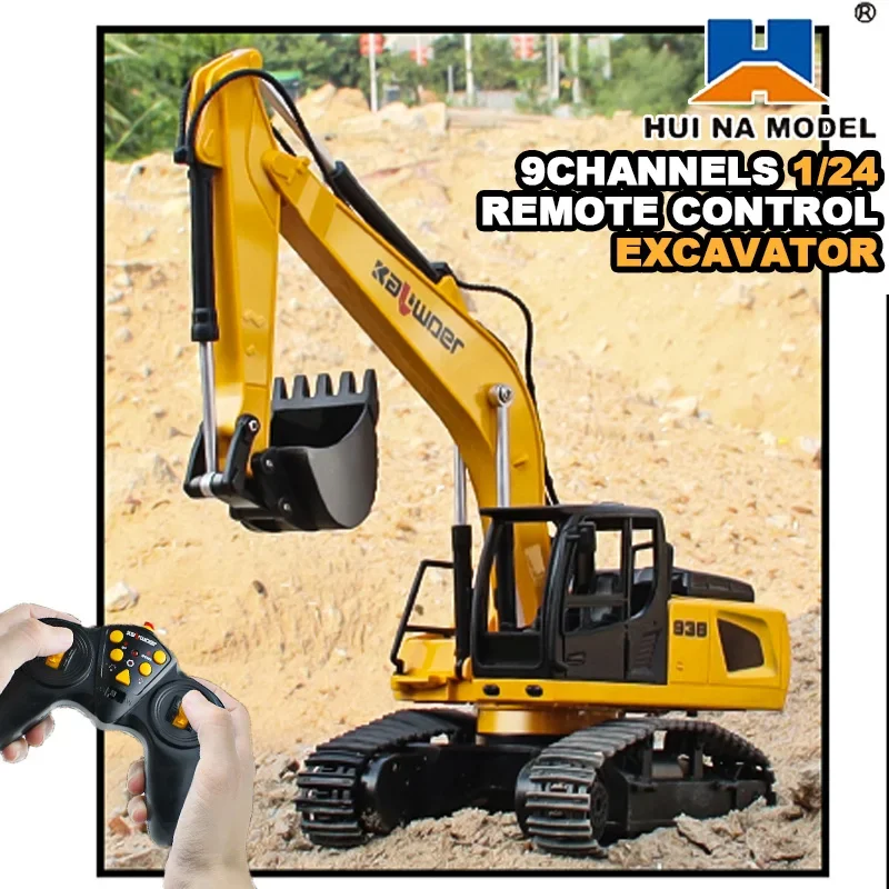 Huina Rc Excavator 1/24 9Ch Re - đánh giá và giá Model Kit Excavator
