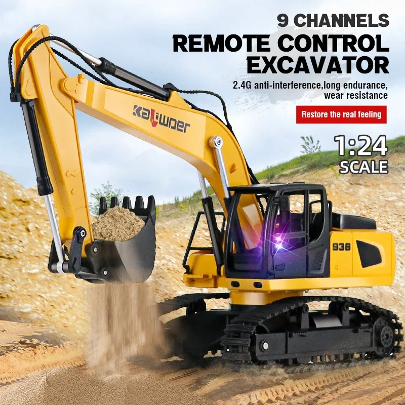 Huina Rc Excavator 1/24 9Ch Re - đánh giá và giá Model Kit Excavator