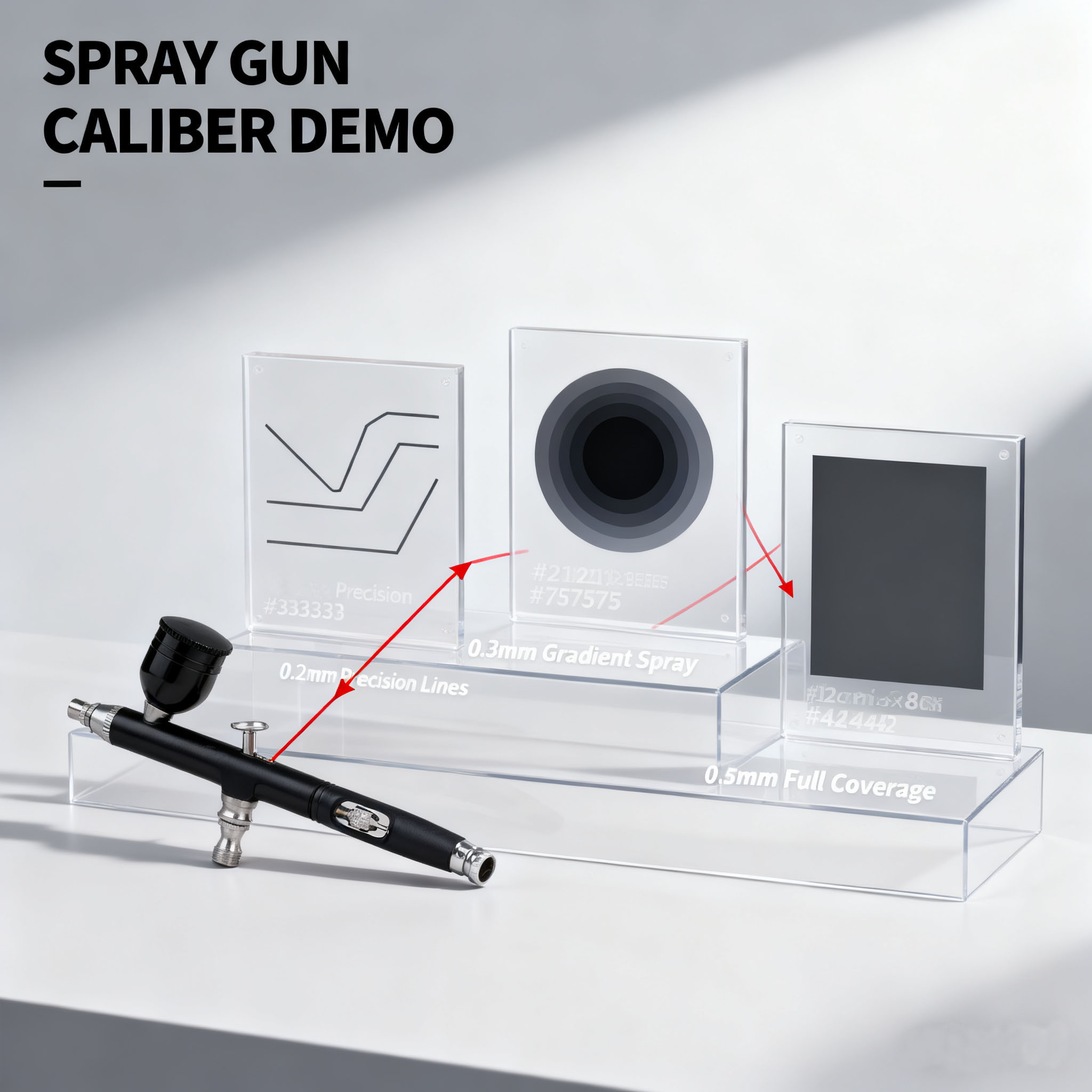 0.3mm Dual Action Airbrush 7cc - đánh giá và giá Model Kit Paint Set
