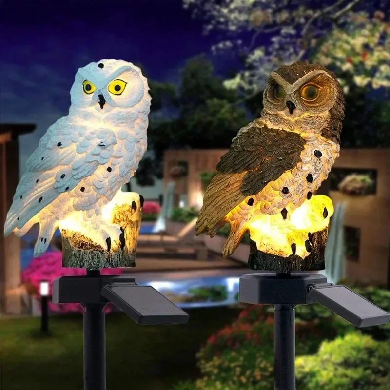 Solar Owl Statue Garden Light  - đánh giá và giá Model Kit Led