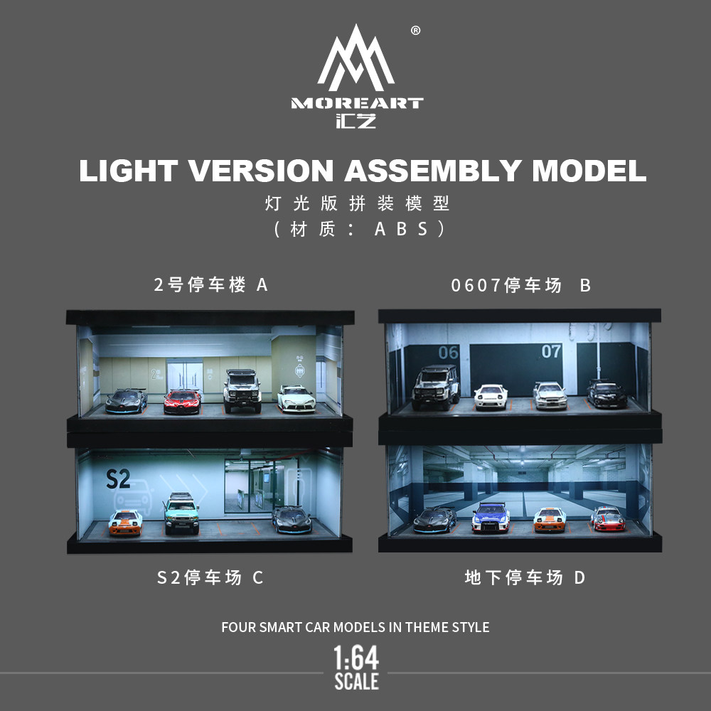 1:64 Four-theme Car Parking Lo - đánh giá và giá Model Kit Car