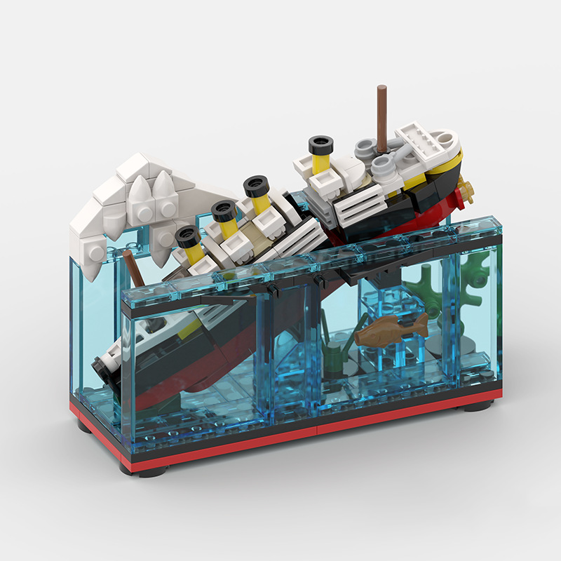 Titanic Break In Half With Cas - đánh giá và giá Model Kit Titanic