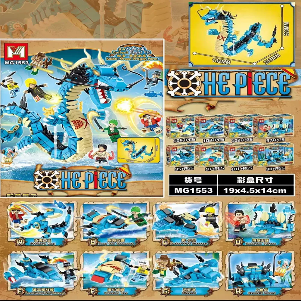 8in1 One Piece Building Blocks - đánh giá và giá Model Kit Lego