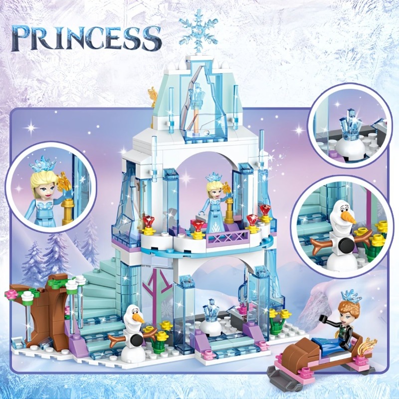 Elsa Ice Castle Building Block - đánh giá và giá Model Kit Lego