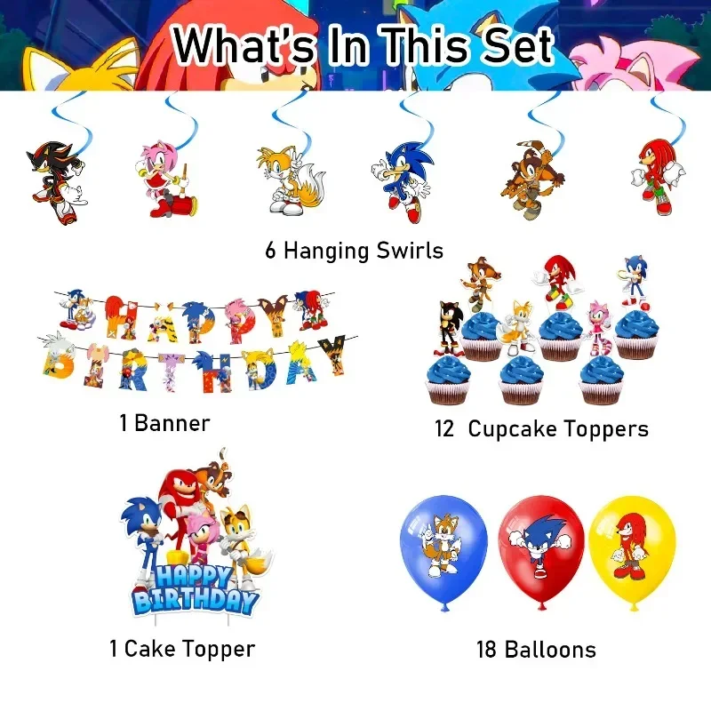Sonic Theme Birthday Party Dec - đánh giá và giá Model Kit Sonic
