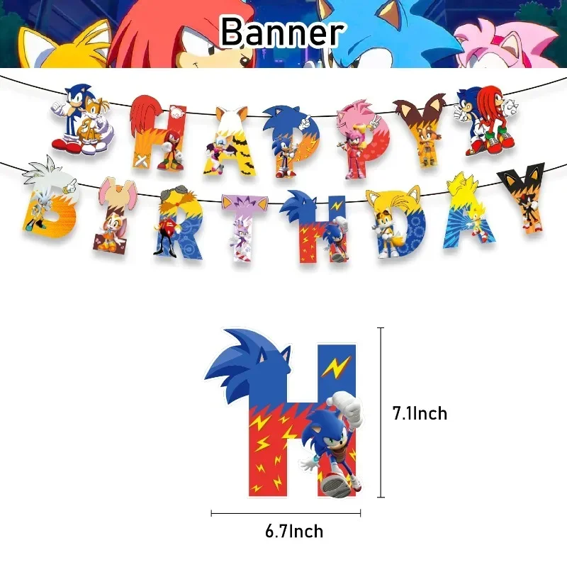 Sonic Theme Birthday Party Dec - đánh giá và giá Model Kit Sonic