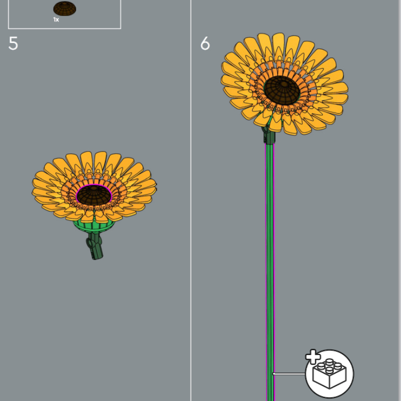 Lush Bouquet Building Blocks S - đánh giá và giá Model Kit Lego